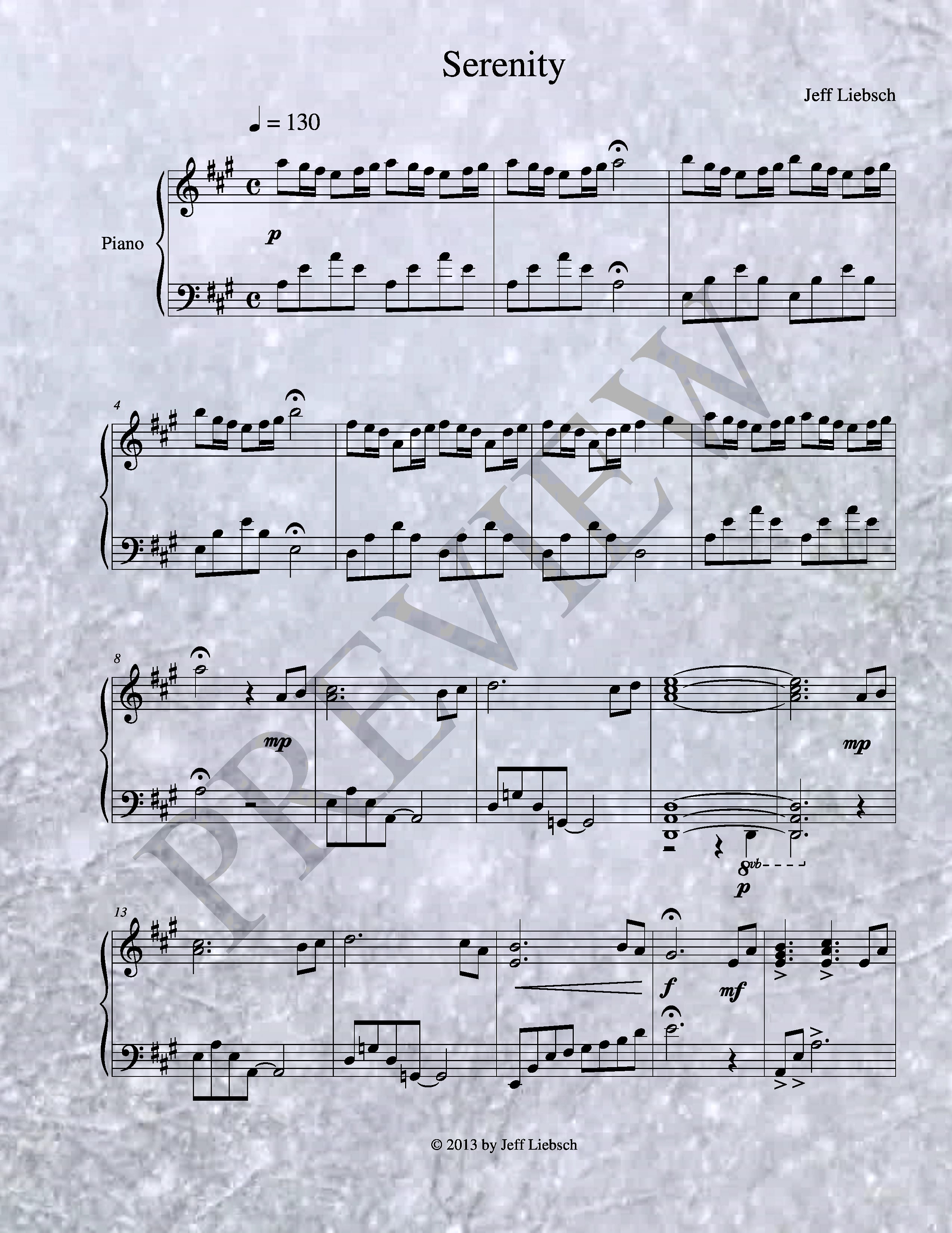 Serenity (Solo Piano)